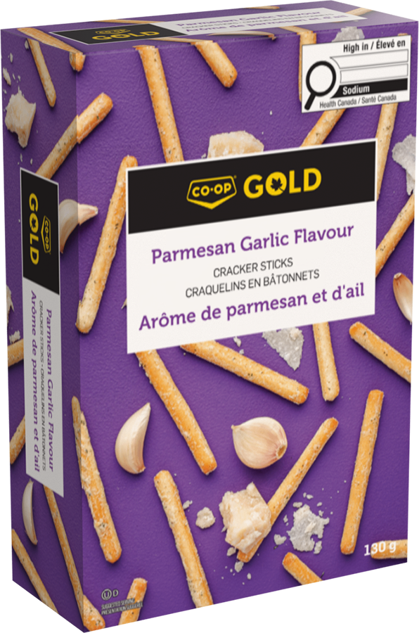 Parmesan Garlic Cracker Sticks