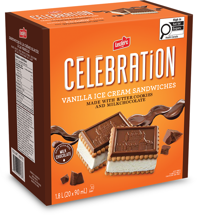 Célébration Vanilla Ice Cream Sandwiches