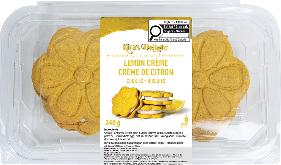 Lemon Crème Cookies (6 ct)
