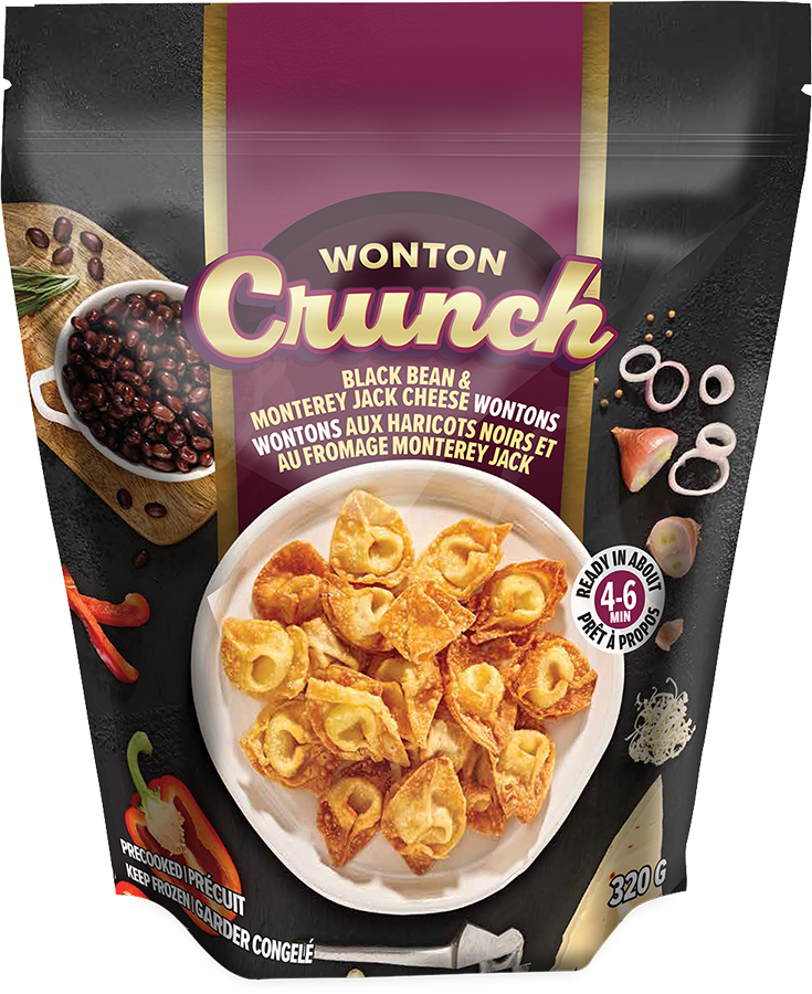 Black Bean & Monterey Cheese Wontons